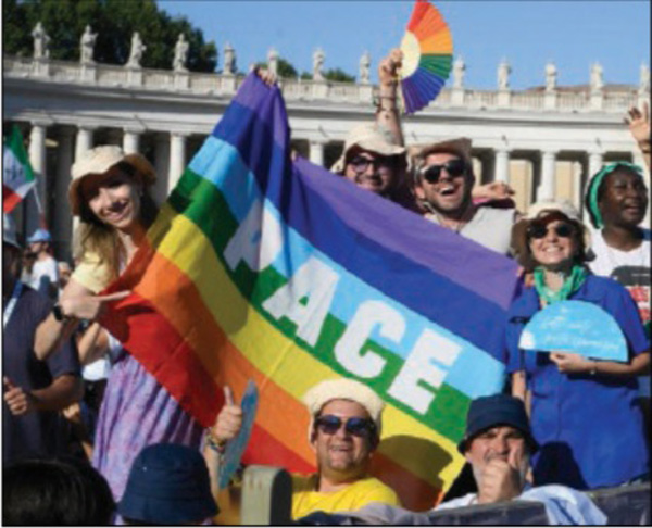 Rainbow colors at St. Peter